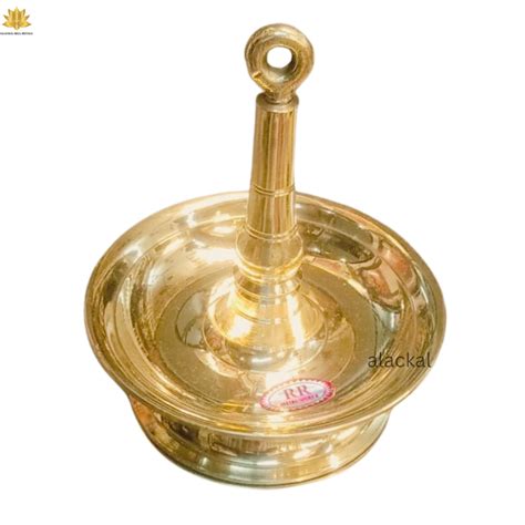 Brass Hanging Lamp with Chain for Temple & Home Pooja | Traditional Vi ...