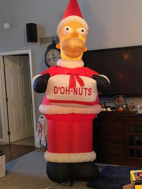 Buy Gemmy 8ft Airblown Inflatable Christmas Homer Simpson Online at ...