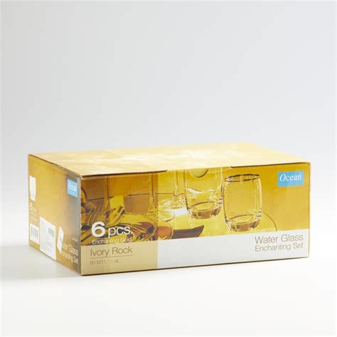 Buy OCEAN 6-piece Round Water Glass set - 320 ml from Ocean at just INR ...