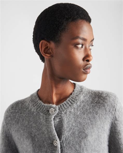 Grey Cashmere Cardigan