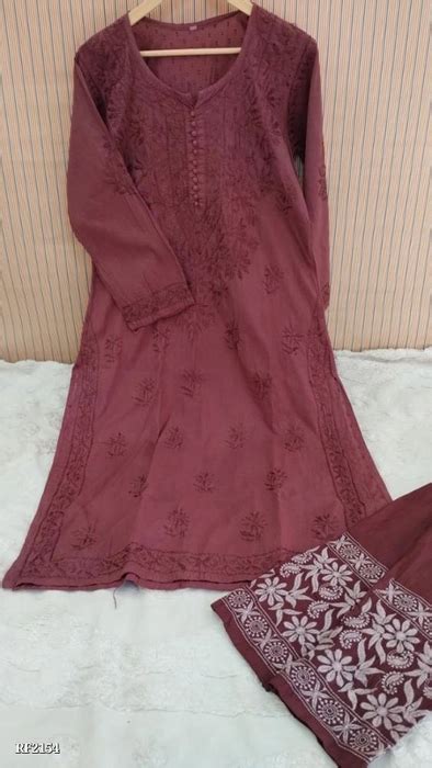 Lucknow chikankari Handwork Embroidered Suit - The Aspire Collection
