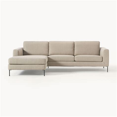 ModernElegance L Shaped 3 Seater Sofa Beige – Nestroots
