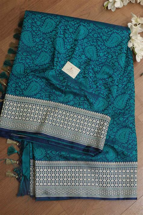 Blue Banarasi Silk Saree - Elegant Traditional Attire