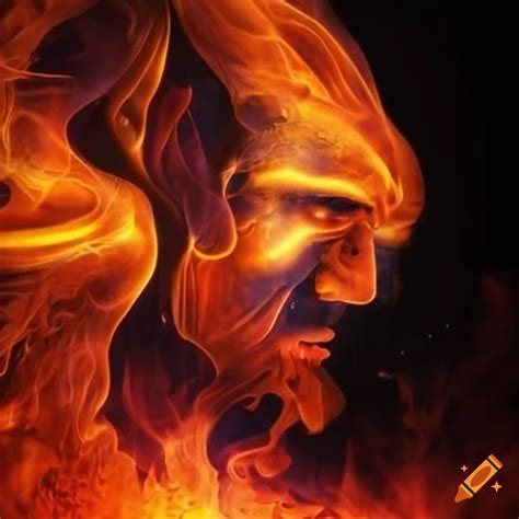 Artwork of slavic god of fire svarožić on Craiyon