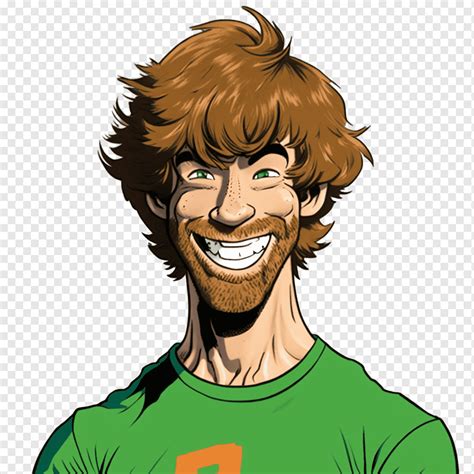 Shaggy scooby happy smiling brown hair, png | PNGWing