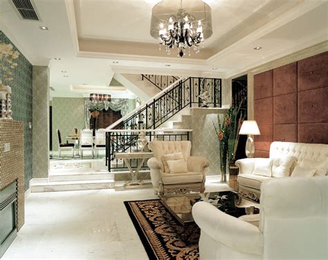 银亿领墅-400平米别墅欧式风格-谷居家居装修设计效果图