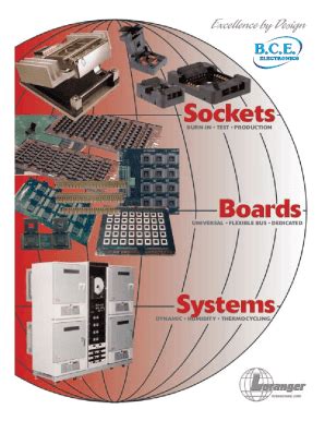 Fillable Online Burn-In Test SocketsBurn-In BoardsBurn-In Services Fax ...