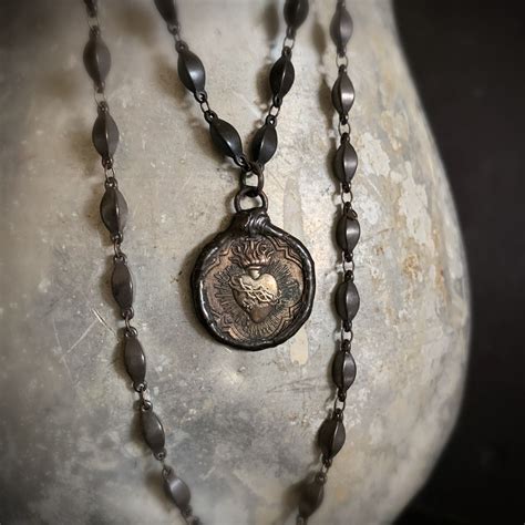 Sacred Heart Necklace - Unique Statement Jewelry — ViaLove