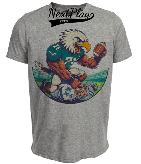 Philadelphia Eagles vs. Dallas Cowboys Retro Rivalry Football Mascot ...