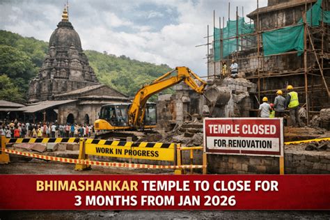Bhimashankar Temple to Close for Renovation 2026