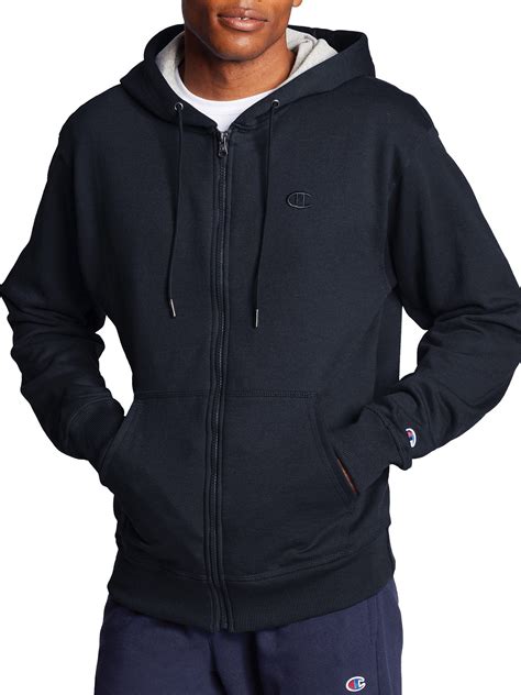 Champion Men's and Big Men's Powerblend Zip-Up Hoodie, Sizes up to 2XL ...