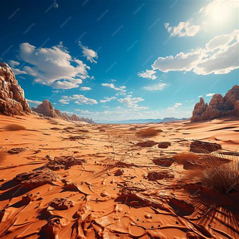 Premium AI Image | ultra realistic desert image of the Gobi Desert