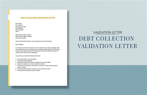 Debt Collection Validation Letter 的图像结果