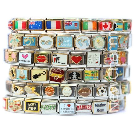 Country FLAG ITALIAN CHARM for your bracelet choose from 200+ World Flags 9mm | eBay