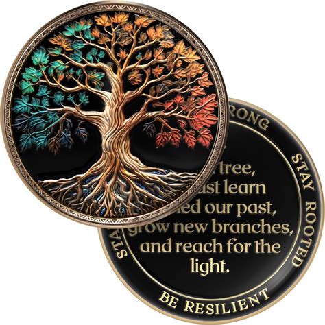 Amazon.com: MilestoneMint Affirmation Sobriety Coin Gift Set | Tree of ...