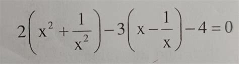solve the equation for x : - Brainly.in