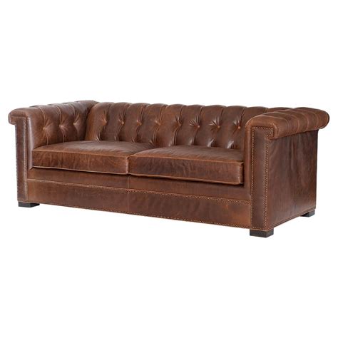 Modern Leather Chesterfield Style Sofa For Sale at 1stDibs | modern ...