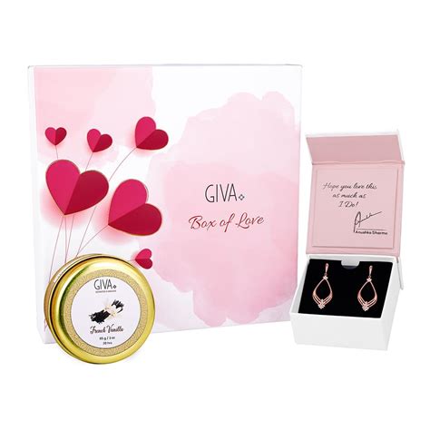 GIVA 925 Silver Love Combo Box| Gifts for Girlfriend|with Certificate ...