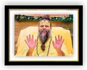 LVY ART Baba Premanand Ji Maharaj Photo Frame – Religious Wall Decor ...