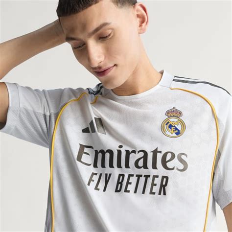 adidas Real Madrid 25/26 Home Authentic Jersey - White | Free Shipping ...