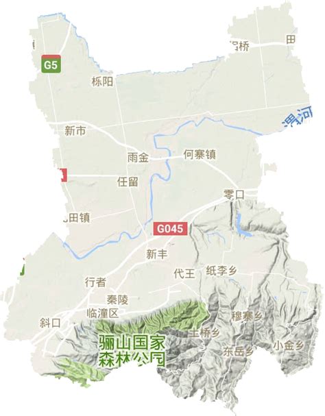 临潼区高清电子地图