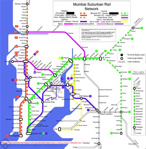 Mumbai Local Train Route Map 的图像结果