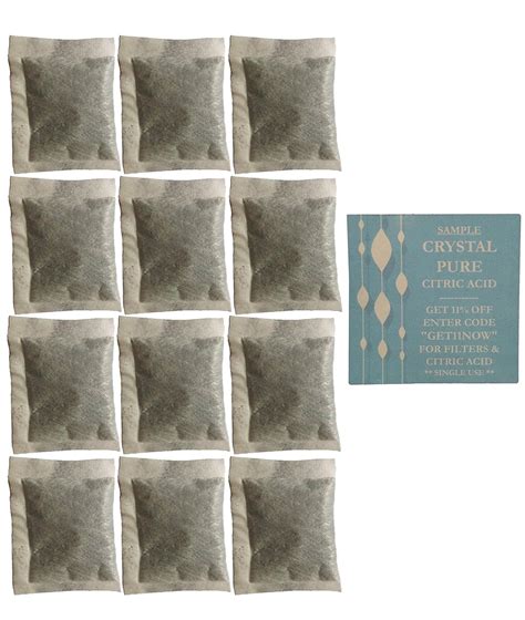 12 Pack of Distiller Filters Made From Activated Charcoal. FREE CITRIC ...