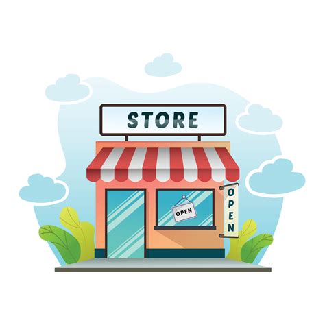 Vector illustration of store or market flat design. 6398494 Vector Art at Vecteezy