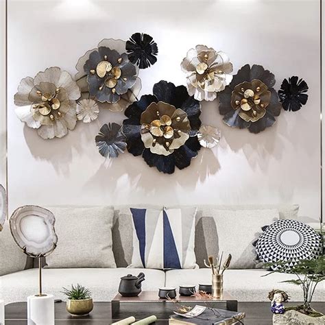 ZOVE Metal Flower 3D Design Blossoming Flower Wall Decor Perfect for ...