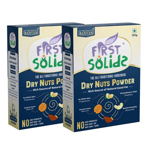 First Solids - Dry Nuts Powder 2 x 100g | Homemade Healthy Dry Fruit ...