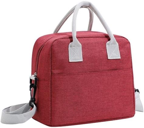 BLUE BEADS Thermal Insulated Travel Lunch Bags Small for Women Work ...