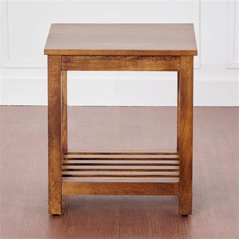 Buy Adana Mango Wood End Table - Brown from Home Centre at just INR 6663.0