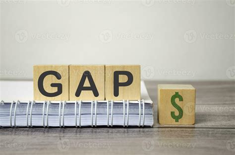 gap word on wooden blocks on wooden desk 25072212 Stock Photo at Vecteezy