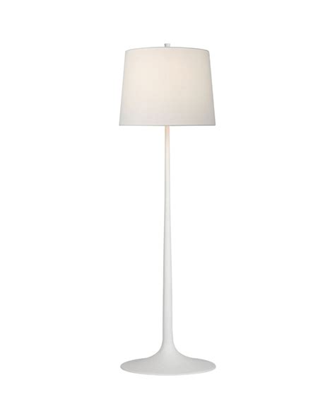 Oscar Sculpted Floor Lamp White Large - Newport