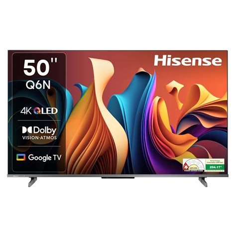 Hisense 126 cm (50 inch) Q6N Series 4K Ultra HD Smart QLED Google TV ...