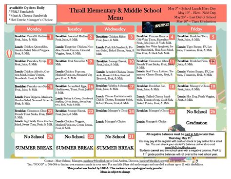 Nutrition | Thrall ISD