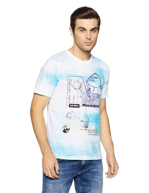 Buy Lee Cooper Men's Printed Regular Fit T-Shirt (TS-82_Blue_XX-Large ...