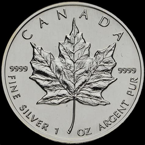 Canada 1995 Elizabeth II Maple Leaf 1oz .999 Silver 5 Dollar Coin