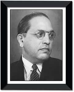PEACOCKRIDE Dr Bhimrao Ramji Ambedkar Wall Frame (Mount/Glass/Black ...