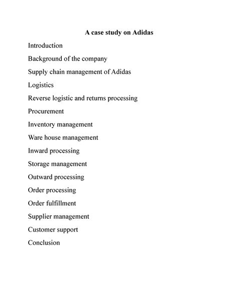 A case study on Adidas - A case study on Adidas Introduction Background ...