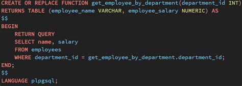 Create SQL Procedure 的图像结果