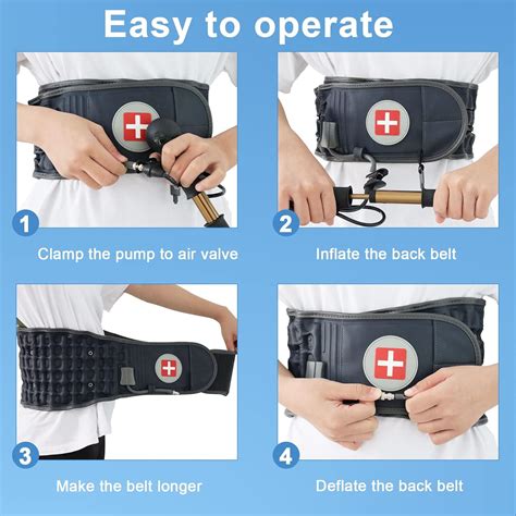 Buy Goldmille Back Pain Belt Inflatable Lumbar Support for Lower Back ...