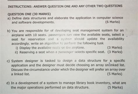 Image result for Data Structures and Algorithms Exam Questions