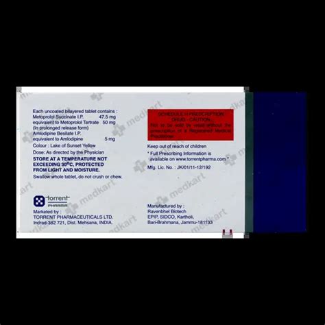 METOCARD AM TABLET 10'S Price, Uses, Side Effects & Substitutes | Medkart