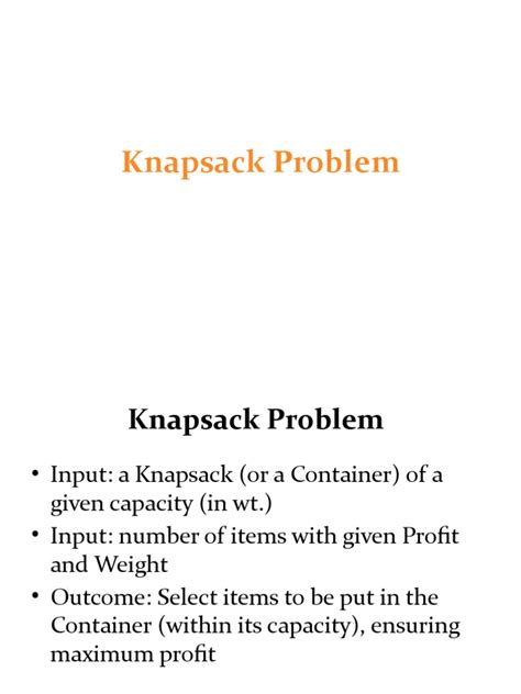 Image result for Dynamic Programming Integral Knapsack