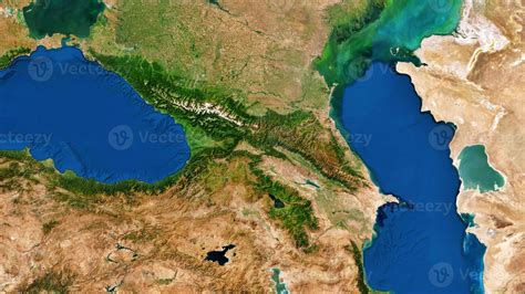 Aerial Map Caspian Sea