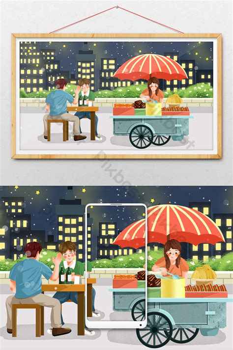 Cartoon Street Stall 的图像结果