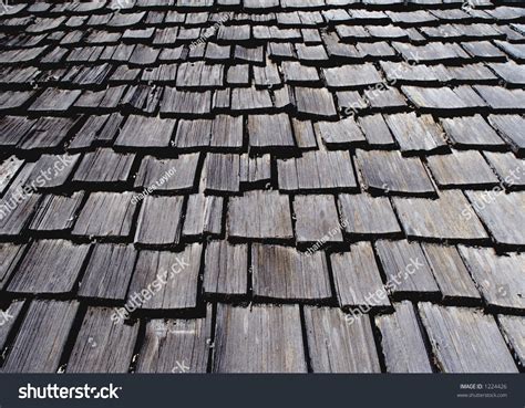 Old Wooden Roof Shingles Stock Photo 1224426 : Shutterstock