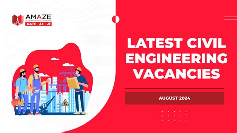 Latest Civil Engineering Vacancies in August 2024