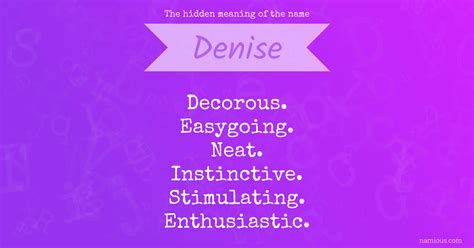 Meaning Of Name Denise